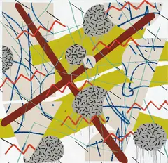 Trudy Benson, Bop, 2014, oil, acrylic and enamel on canvas