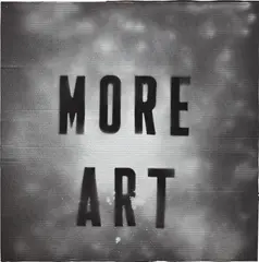 More Art by Mark Flood, 2009, spray paint and acrylic on cardboard, sold May 2016