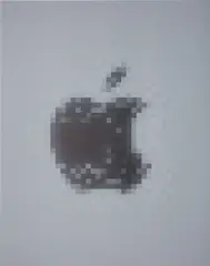 Apple Logo by Mark Flood, 2013, archival ink on canvas, offered May 2016