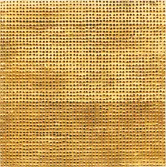 Mathias Goeritz, Mensaje, 1963, perforated gold metal on painted wood