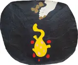 Leonilson, Rios do Mundo, 1991, acrylic on cowhide