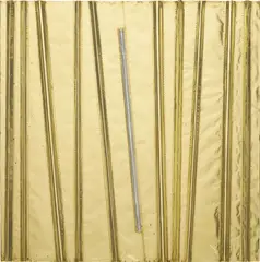 Mathias Goeritz, Mensaje, circa 1980, aluminum and brass on wood