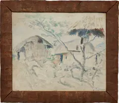 Armando Reverón, Ranchos de Macuto, 1941, oil on canvas