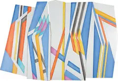 Luis Guevara Moreno, Cooplanal VII, 1951, enamel on wood