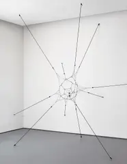 Untitled as yet by Tomás Saraceno, 2009, elastic rope, sold May 2016