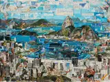 Vik Muniz, Postcards from Nowhere: Rio de Janeiro, 2013, chromogenic print