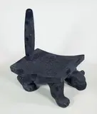 Hugo César Nájera Buen Día, Metate de jaguar, 2015, carved volcanic stone