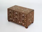 Reneé Ángeles Navarro, Cajonero, 2016, wood with inlaid bone and seashell