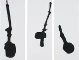 Anna Maria Maiolino, Untitled from the series 'Outras Marcas', 1999, ink on paper, in 3 parts