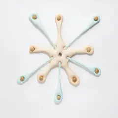 Broto Extase by Ernesto Neto, 2007, lycra, tulle, styrofoam pellets and wooden knobs, sold May 2016