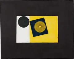 Antonio Asis, Untitled, 1959, acrylic and collage on wood panel