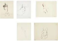 Five Works: Untitled by Rafael Coronel, circa 1980, graphite on paper, offered May 2016