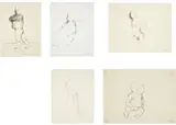 Rafael Coronel, Five Works: Untitled, circa 1980, graphite on paper