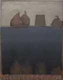 Jim Amaral, De Profundis Reflections, No. 50, 1986, acrylic, oil and collage on board