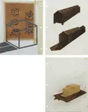 Israel Moreno, Three Works: Untitled, 2004, mixed media on paper, in 3 parts