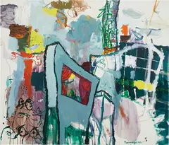 Untitled by Samy Benmayor, 1993, acrylic on canvas, offered May 2016