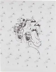 Untitled by Jordan Wolfson, 2010, inkjet print on archival acid free velum paper, sold Sep 2016