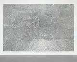 Tim Hawkinson, Lens, 2002, aluminum foil on Styrofoam on panel