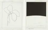 Ellsworth Kelly, Untitled, 1987, graphite and collage on paper, in 2 parts