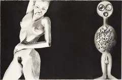 Francesco Clemente, Untitled, 1990, pastel on paper
