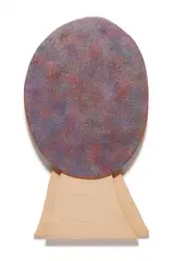 the purple tree by Hiroshi Sugito, 2006, acrylic and glitter on wood, in 2 parts, offered Sep 2016
