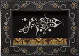 Ashley Bickerton, A.B. 8, 2006, embroidery on fabric, in artist's inlaid frame