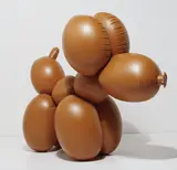 Paul McCarthy, White Snow, Balloon Dog, 2013, sealed PVC polyvinyl chloride plastic and inflation pump