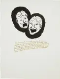 Untitled (The Best Moment...) by Raymond Pettibon, 1995, pen, ink and graphite on paper, offered Sep 2016