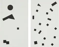 Sebastian Black, Two works: (i) Period Piece (0...); (ii) Period Piece, 2011, enamel on engraved dibond