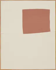 Ethan Cook, Untitled, 2013, hand woven cotton canvas on canvas, in artist's frame