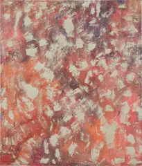 Nicholas Pilato, Prehistoric Eyes, 2014, oil and concrete on canvas