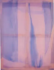 Ayan Farah, Solluminus (Air), 2013, acrylic, vinegar, alcohol and fabric dye on cotton silk