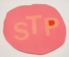STP (709c, 170c, 171c) by Lucien Smith, 2014, enamel on canvas laid on panel, sold Sep 2016
