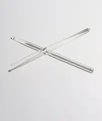 Drumsticks by Christian Marclay, 2000, hand-tooled glass, in 2 parts, sold Sep 2016