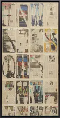 Nikolas Gambaroff, Untitled, 2012, newsprint and acrylic on aluminum composite panel