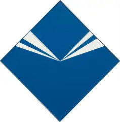 Cerulean by Carmen Herrera, 1965, acrylic on canvas, in artist's frame, sold Nov 2016