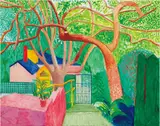 David Hockney, The Gate, 2000, oil on canvas