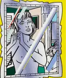 Roy Lichtenstein, Nudes in Mirror, 1994, oil and Magna on canvas