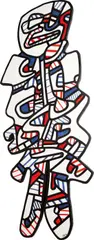 Jean Dubuffet, Le Gommeux, 1972, vinyl and acrylic on Klegecell glazed fiberglass