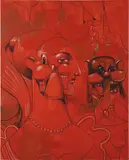 George Condo, Noble Woman, 2009, acrylic, charcoal and pastel on canvas