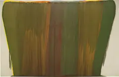 Tzadik by Morris Louis, 1958, acrylic resin (Magna) on canvas, sold Nov 2016