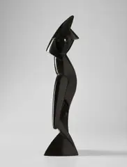 Alexander Archipenko, Statue on Triangular Base, 1914, patinated bronze