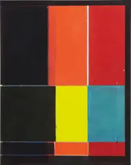 Second Pitch - Shift by Matt Connors, 2015, acrylic and pencil on canvas, sold Nov 2016