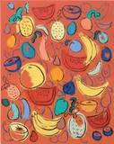 Sol Calero, Untitled (Bienvenidos a Nuevo Estilo), 2014, oil on canvas