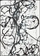 The Interwebs by Jeff Elrod, 2008, acrylic and spray paint on linen, sold Nov 2016