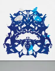 Kelley Walker, I see the right, mirrored; in the center a soft Volkswagen, 2004, mirrored Plexiglas, in 4 parts