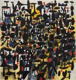 Memories of Spain by George Condo, 1991, oil on canvas, sold Nov 2016