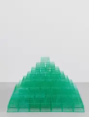 Tony Feher, Mountain Home, 2004, 140 plastic fruit containers