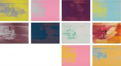Electric Chairs by Andy Warhol, 1971, the complete set of ten screenprints in colours, on wove paper, sold Nov 2016