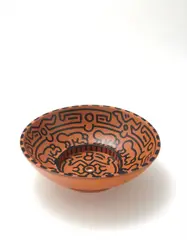 Keith Haring, Untitled, 1989, ink on terracotta vessel